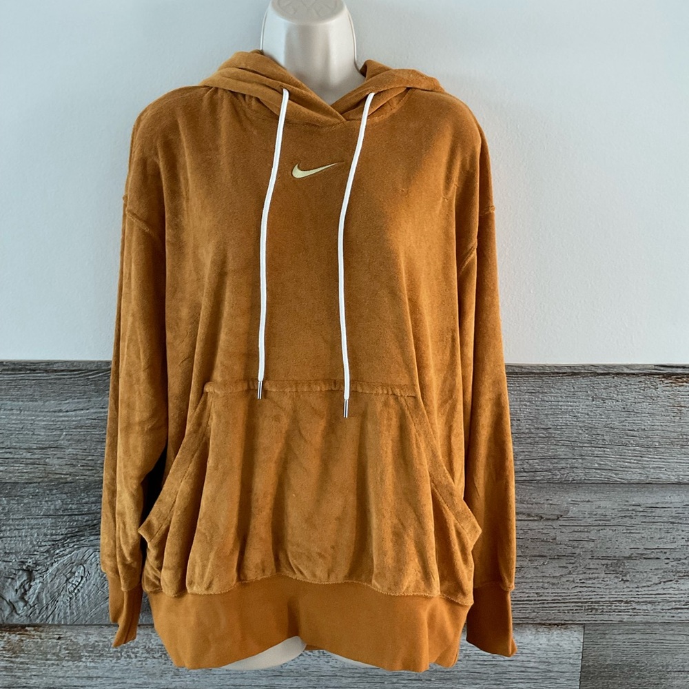 Nike Sportswear Women's Oversized Terry Pullover Hoodie Desert (N1)